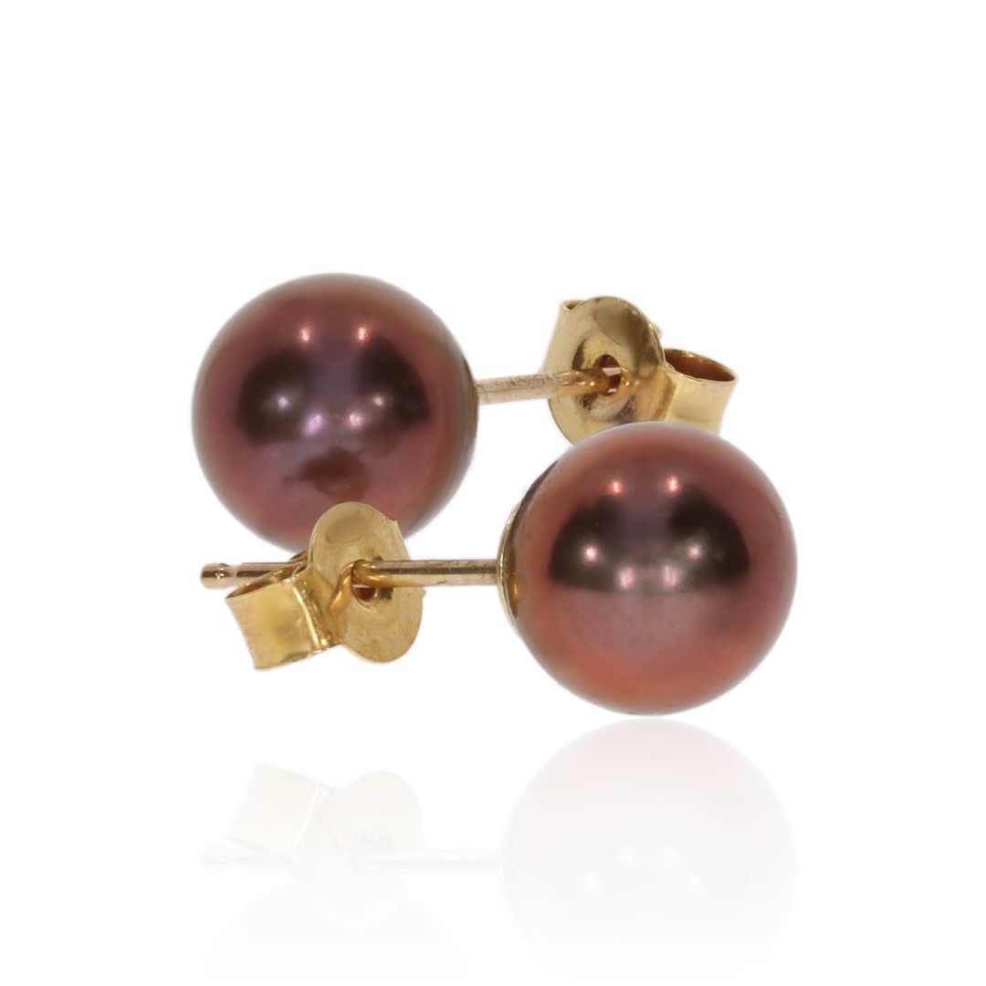 Black Bronze Cultured Pearl Earrings Heidi Kjeldsen Jewellery ER1745 2 small