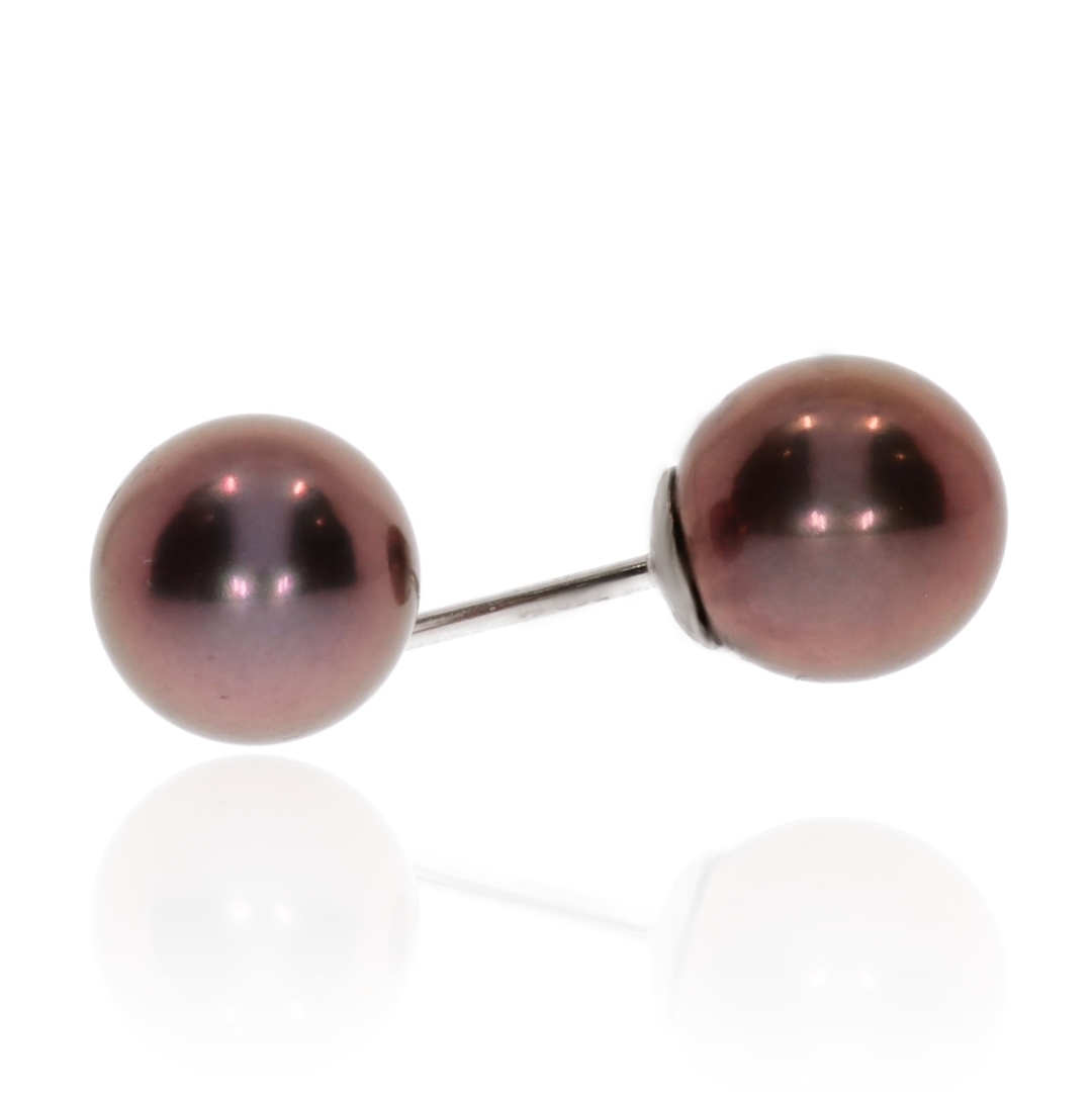 Bronze Pearl Earrings by Heidi Kjeldsen Fine Jewellers ER1743A Side
