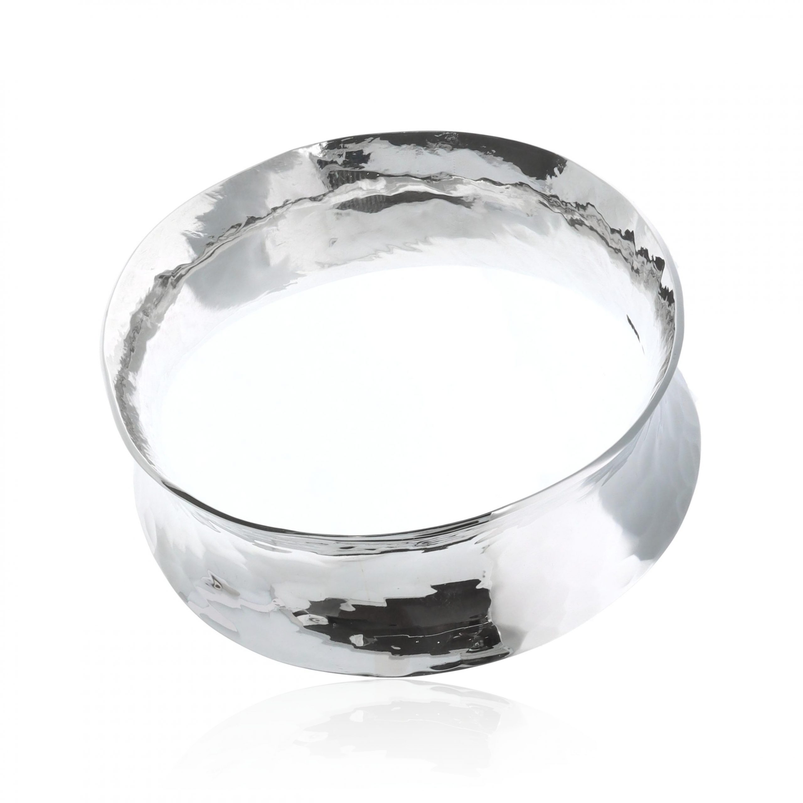 Stunning Silver Concave Bangle