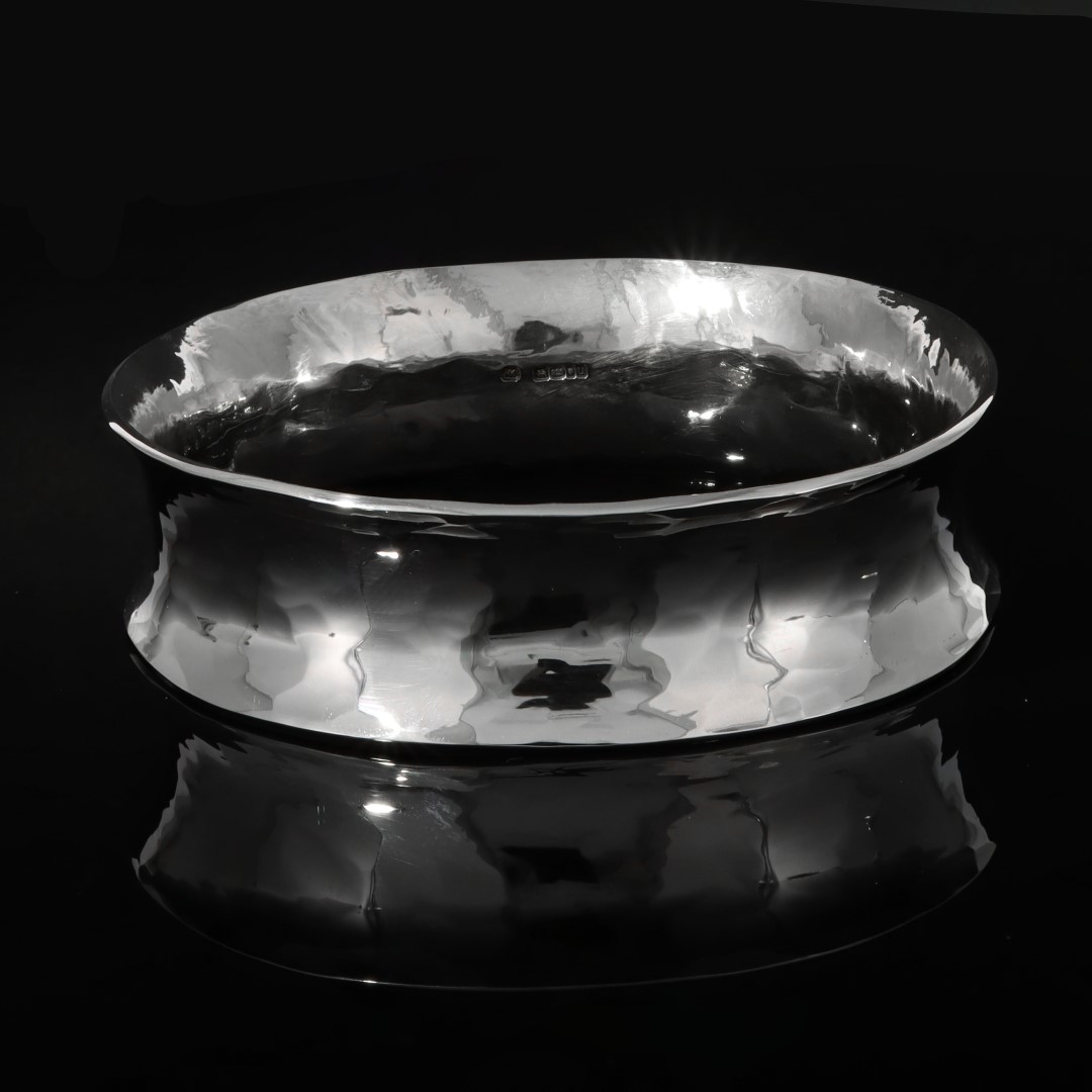 Sterling Silver bangle concave By Heidi Kjeldsen Jewellery BL960 black