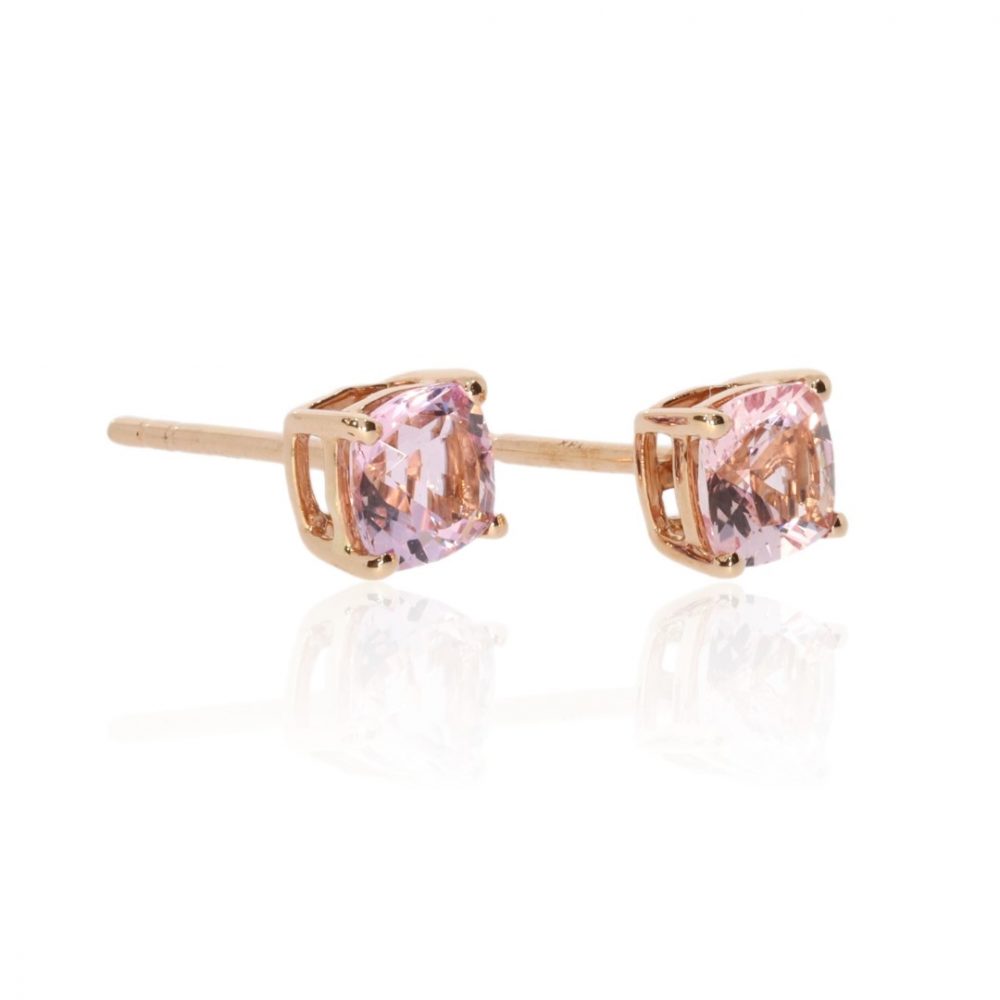 Pink Morganite Earrings By Heidi Kjeldsen Jewellery ER2549 Side