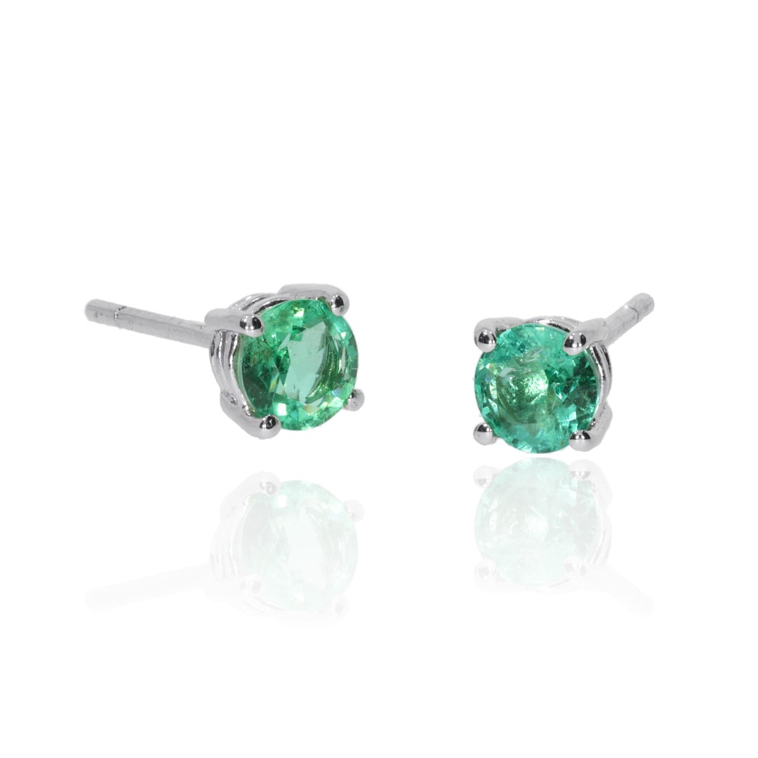 Emerald Earstuds by Heidi Kjeldsen Jewellery ER2499 Front