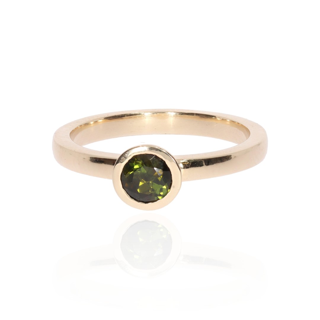 Green Tourmaline Stacking Ring By Heidi Kjeldsen Jewellery R1715 Front