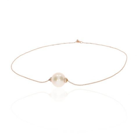 Cultured Pearl and Diamond Necklace Heidi Kjeldsen Jewellery NL1335 front