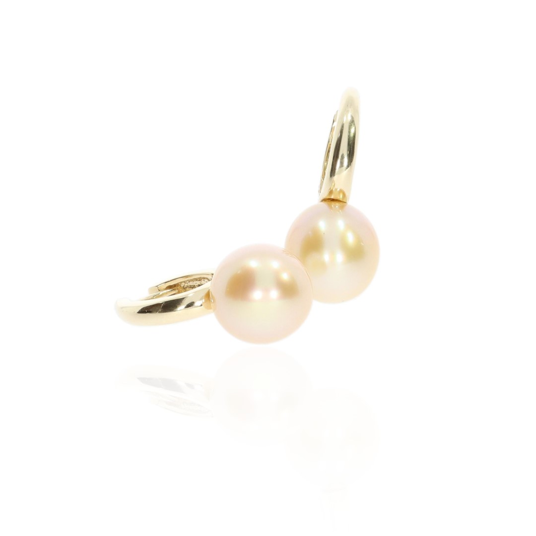 Sumptuous Golden South Sea Pearl Drop Earrings